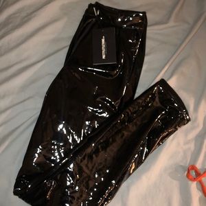 Black Leather pants. BRAND NEW !!!!!